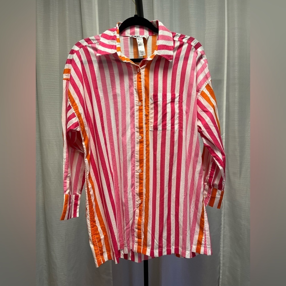 Beach Riot Alexa Top in the "Sunset Stripes" pattern | size small/‘medium